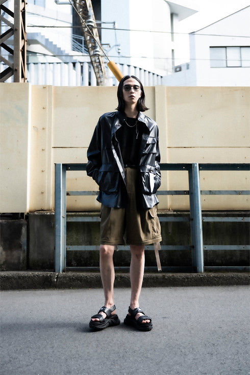 【Licht Bestreben】"M-65 フェイクフェイクレザージャケット"
